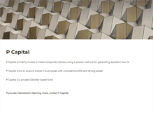 Tablet Screenshot of p-capital.net